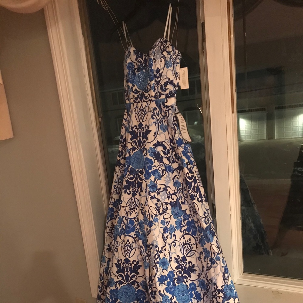 Strapless prom dress